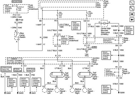 2005 chevy 2500 duramax tail light distribution box pin diagram|2005 silverado tail light pinout.